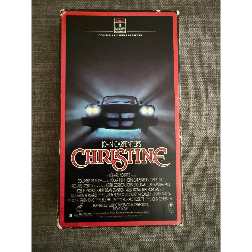 Vintage John Carpenter’s CHRISTINE 1980’s VHS Stephen King Horror Film